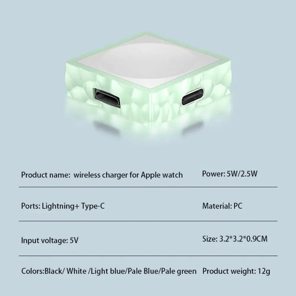 2 в 1 Зарядная док-станция 8-контактный адаптер беспроводное зарядное устройство