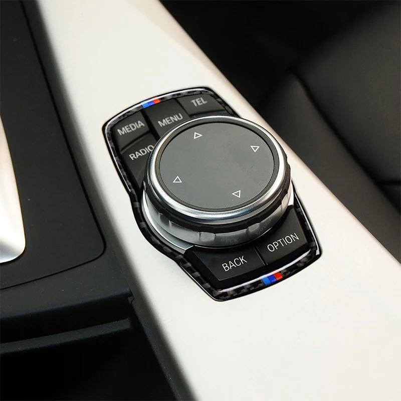 

Автомобильная центральная консоль из углеродного волокна, мультимедийная кнопка, рамка, Обложка, ручка, отделка для BMW F30, F10, F20, F34, F07, X3, F25, X4, F26, X5, F15, X6, F16