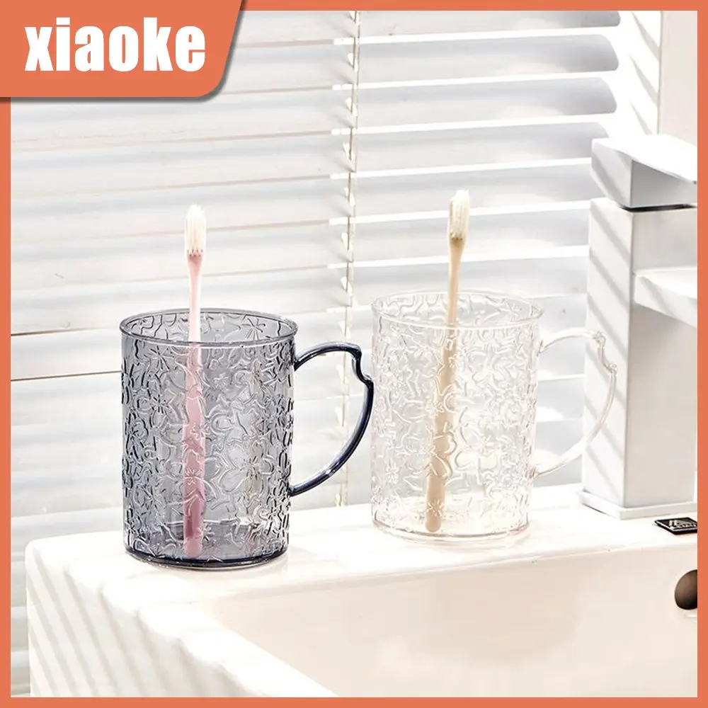 

1pc Transparent Washing Cup Round Toothbrush Washing Mouth Cups Water Mug For Travel Mouthwash Storage Cups Drinking Water Cup