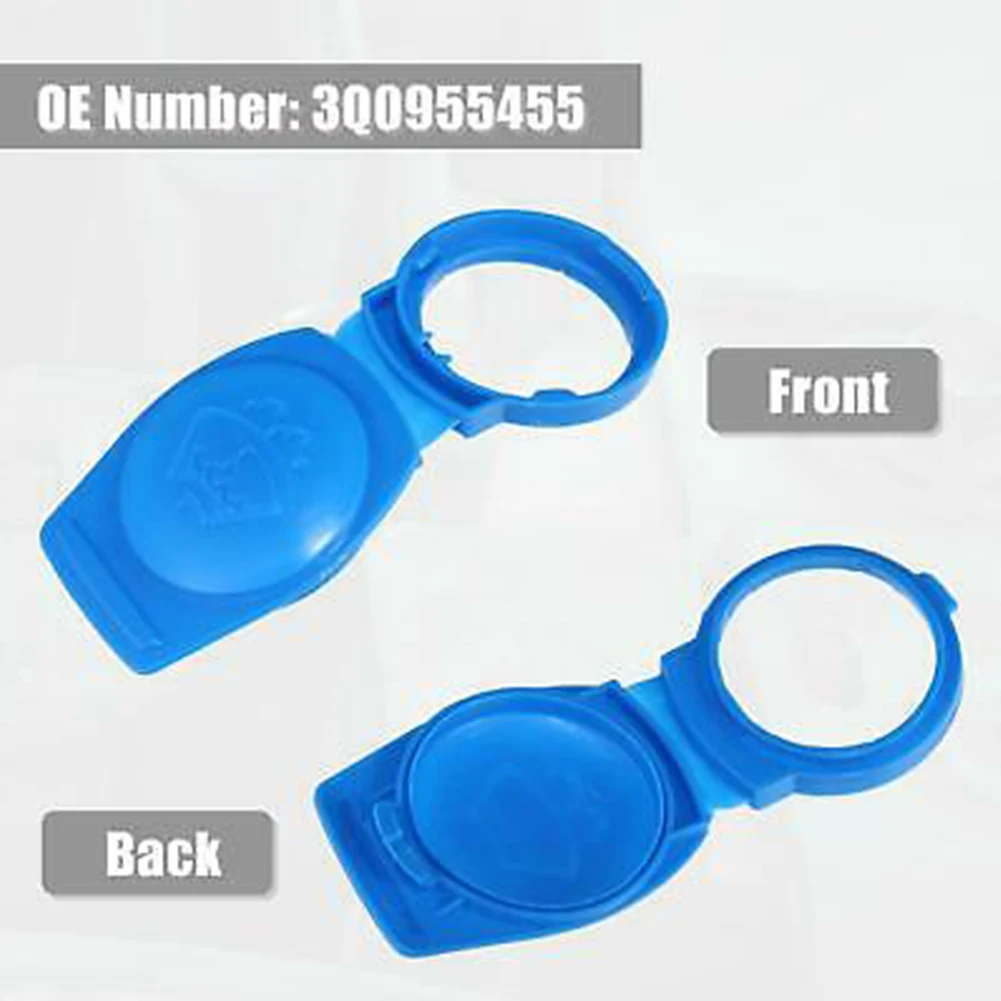 

Car Windshield Washer Fluid Reservoir Cap 2.99"x2.24"x0.59" Plastic Blue For Porsche Cayenne 2015-2016