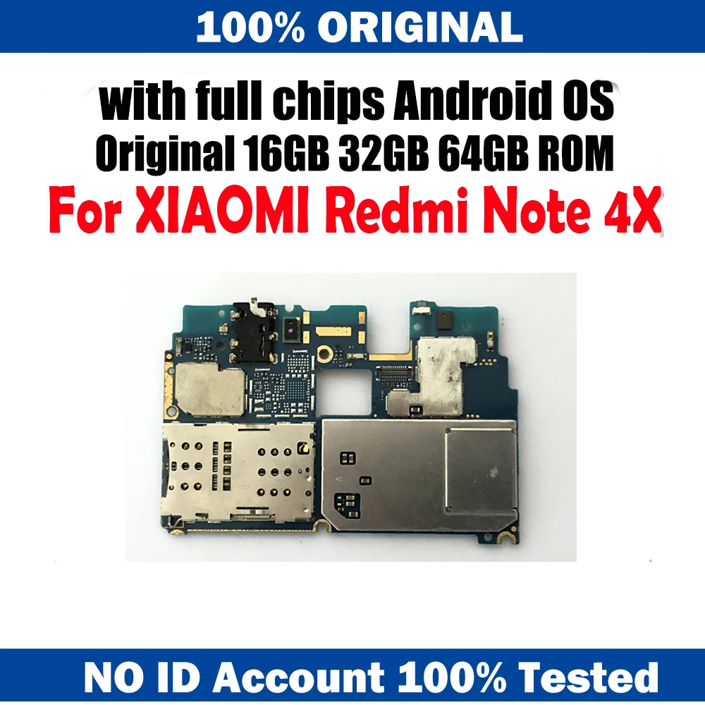 Оригинальная Рабочая материнская плата для Xiaomi Redmi Note 4X note 4 глобальная версия