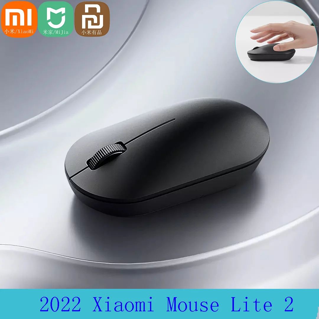 Беспроводная оптическая портативная компьютерная мышь Xiaomi Lite 2 4 ГГц 1000DPI - купить