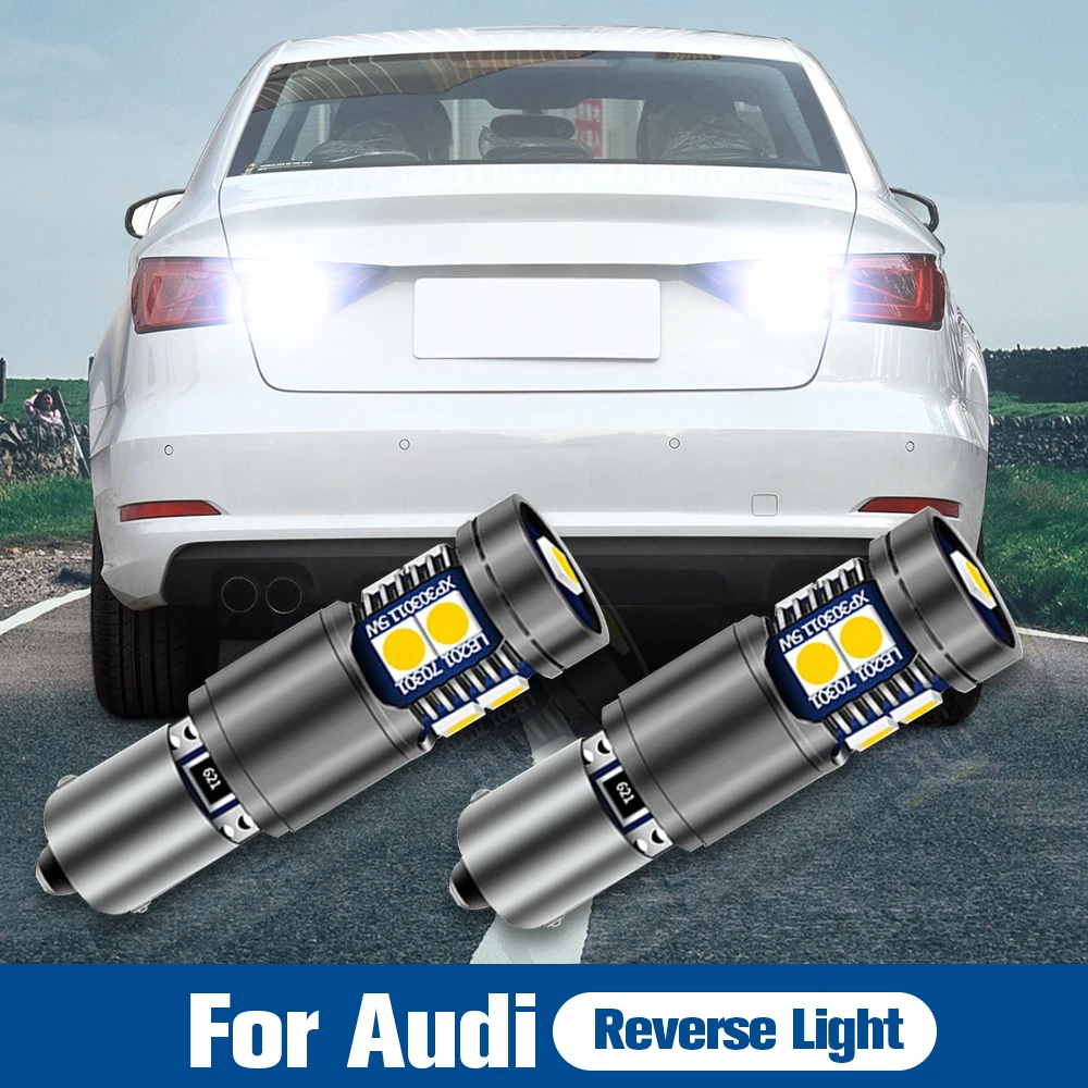 

2pcs LED Reverse Light Blub Backup Lamp H6W BAX9S 64132 Canbus No Error For Audi A3 8V 2013 2014 2015 2016 2017 2018