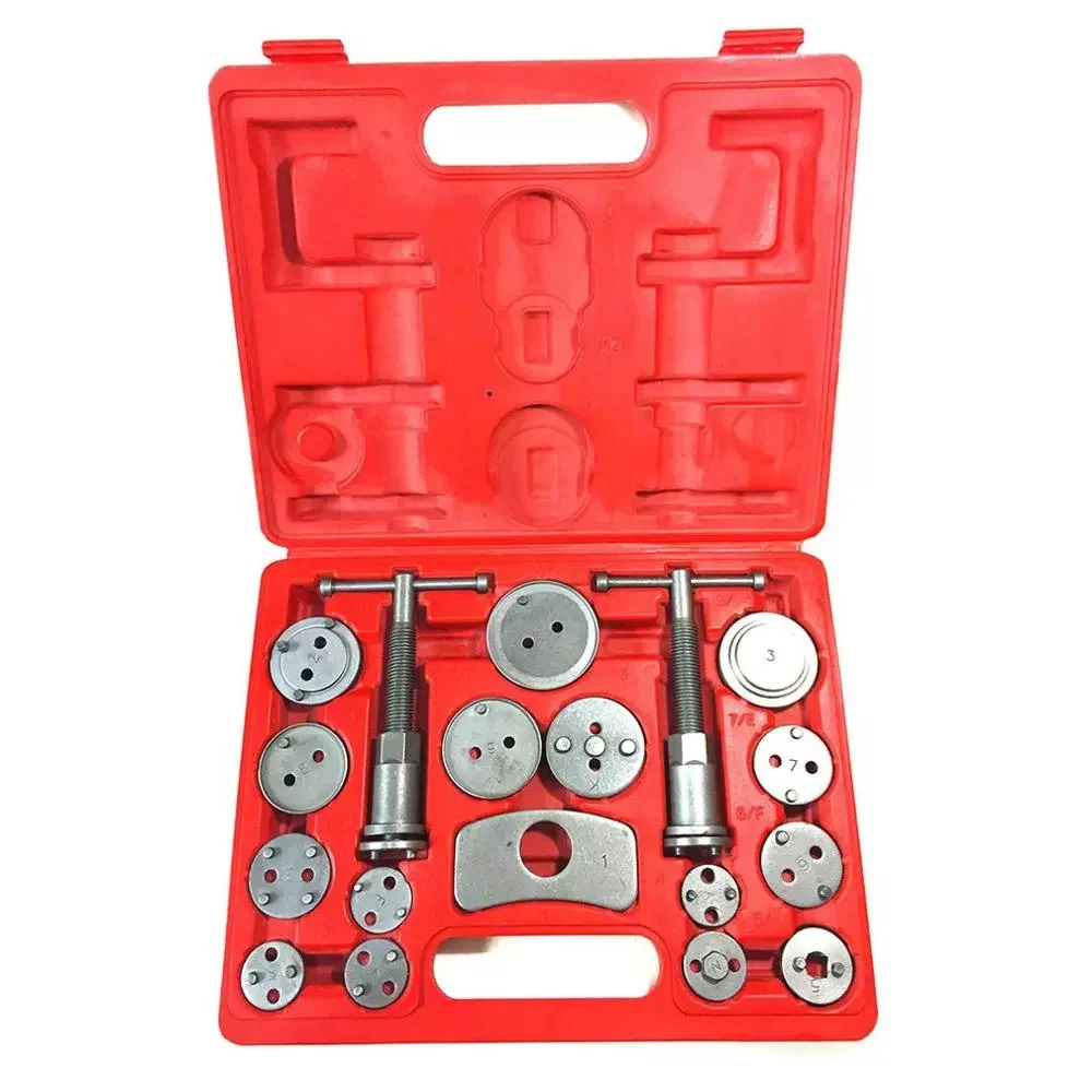 Universal Auto Disc Brake Caliper Steel Wind Back Brake Piston Compressor Car Repair Tools 12 Pieces Set