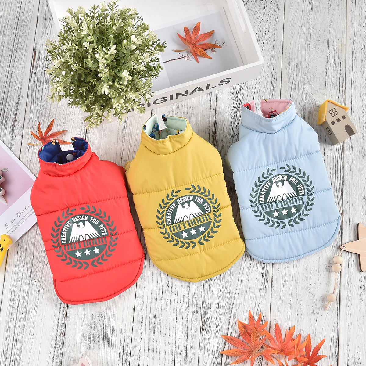 

Зимняя ветрозащитная куртка для собак и щенков, 6 размеров