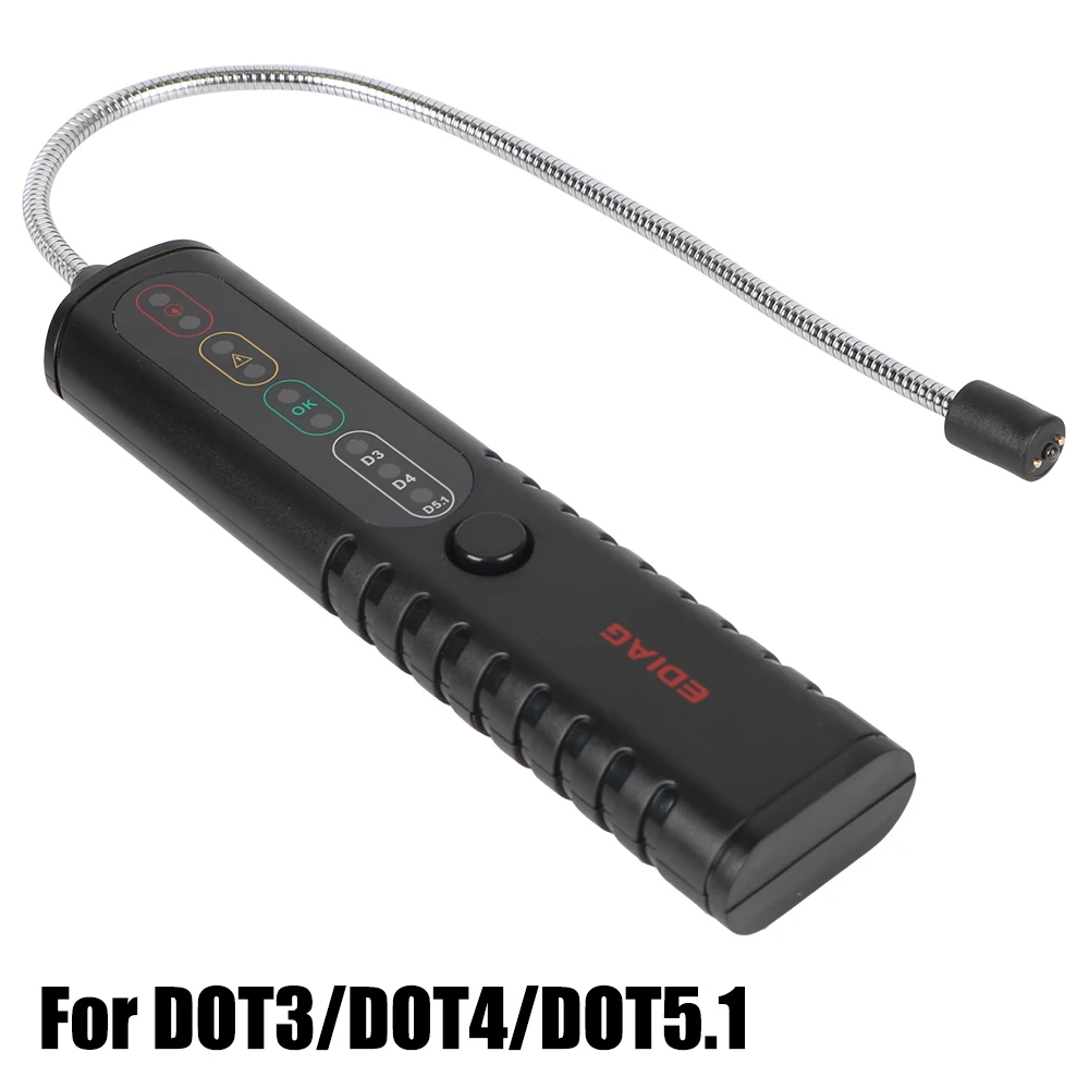 

BF100 Automotive Liquid Testing Tool Brake Fluid Tester High Sensitivity Probe With Multiple LED Indicators For DOT3/DOT4/DOT5.1