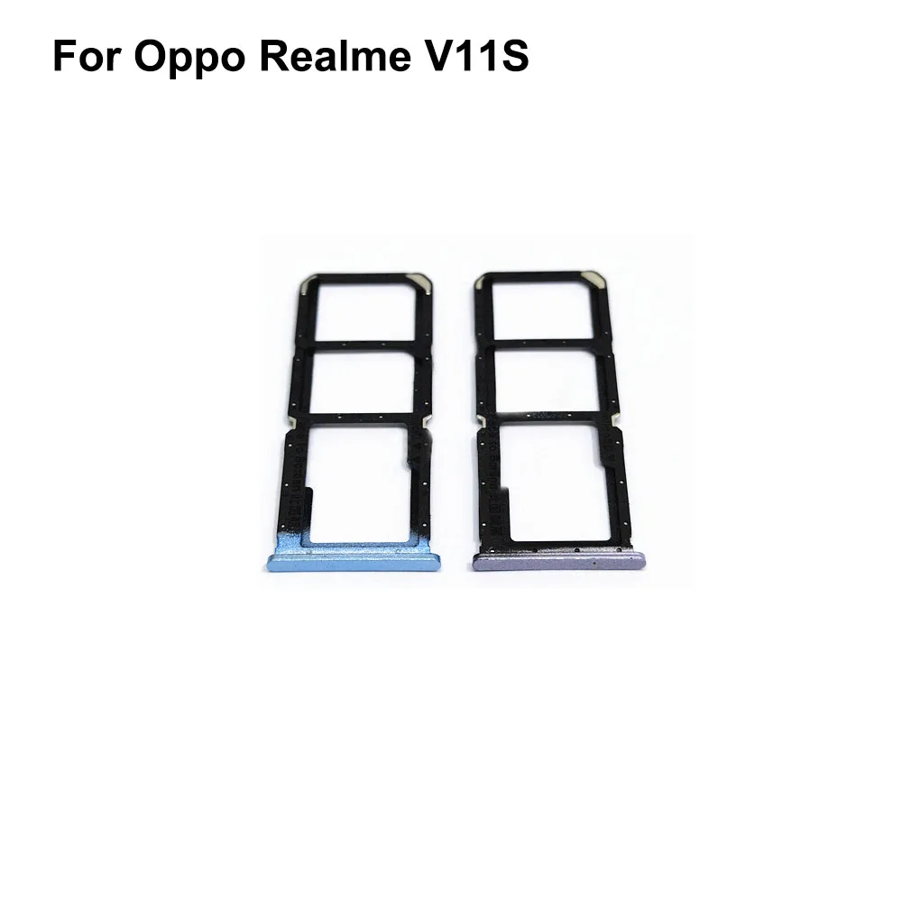 For Oppo Realme V11S Tested Good Sim Card Holder Tray Card Slot For Realme V 11S RMX3125 Sim Card Holder Replacement Parts