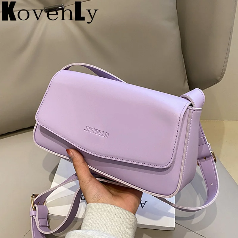

Women Bag Simple French Design High Quality Pure Color Crossbody Messenger Bags For Women 2023 New Armpit Shoulder Bag