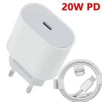 20w pd charger type c fast charging usb c port phone charge pd cable for apple iphone 13 12 pro max 11 mini ipad airpods pro