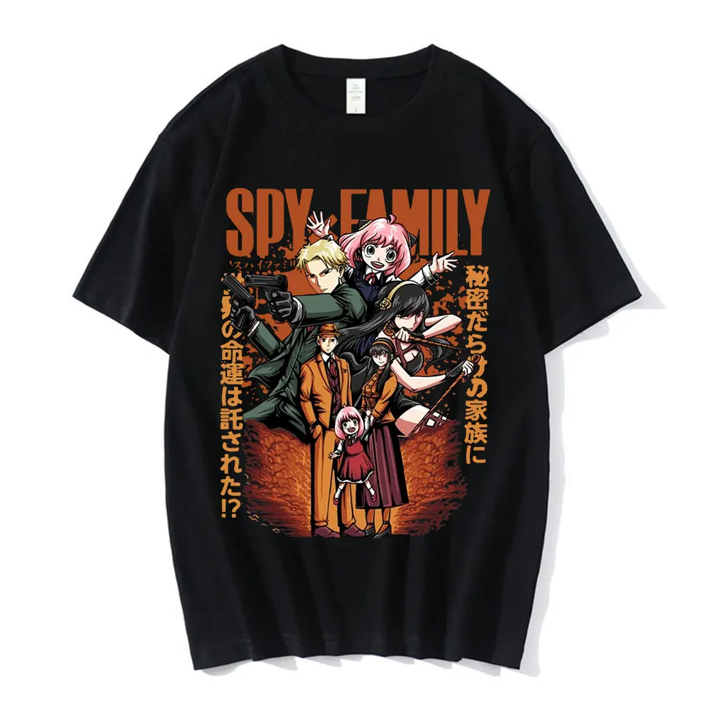

Anime Spy X Family T Shirt Anya Forger Yor Forger Loid Forger Graphics Print T-shirts Unisex Streetwear Oversized Tee Shirt Tops