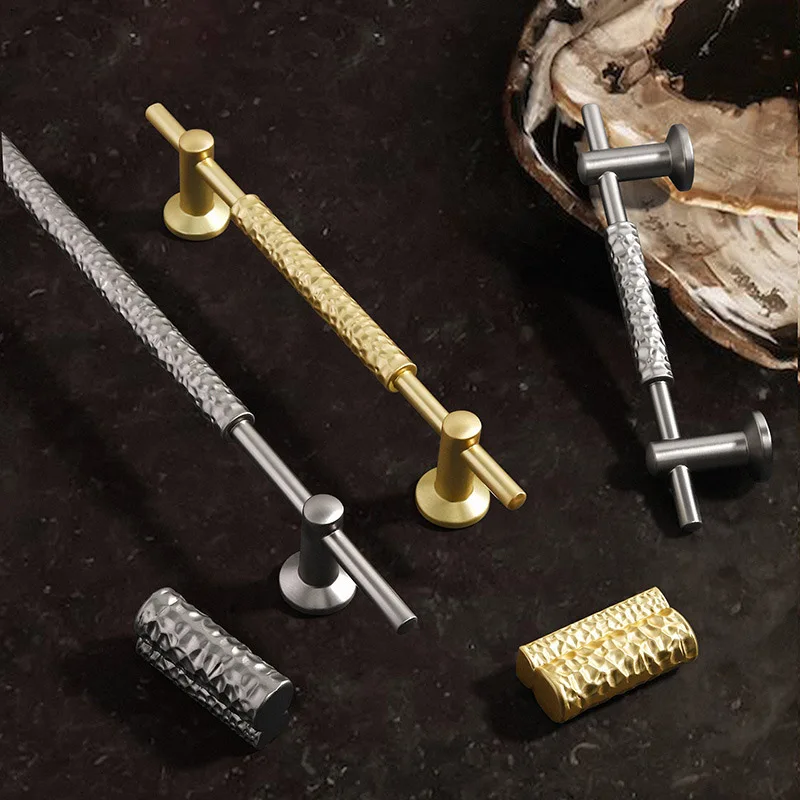 Высококачественная ручка для шкафа одежды черные и золотые ручки винного ящика