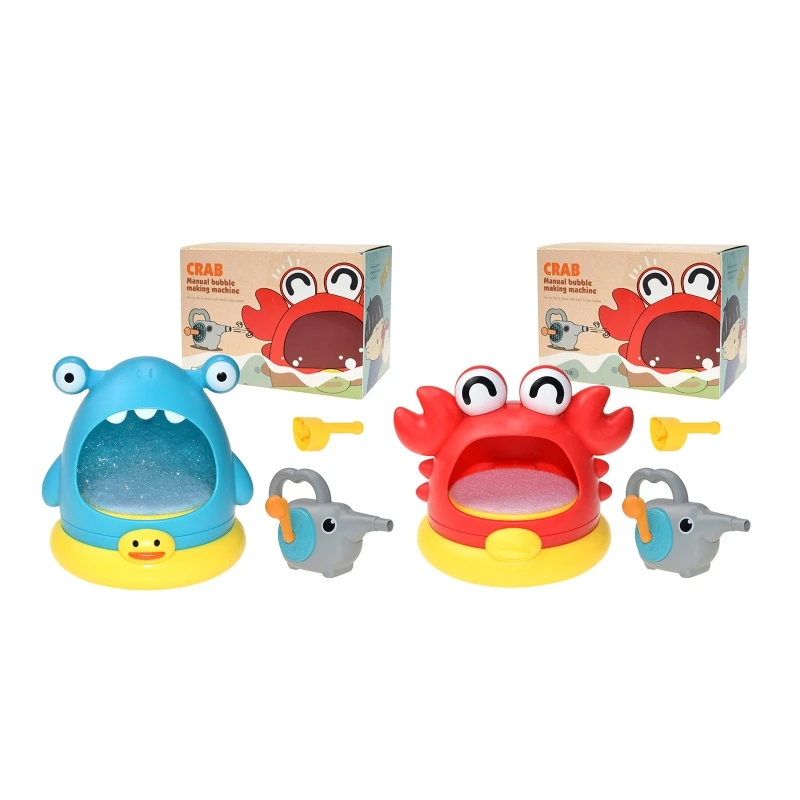 

Y3NF Kids Shark/Crab Bath Toys Manual Bubble Bath Maker More Safety and Interactivity