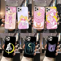 cute pink sailor moon phone case for iphone 13 12 11 pro mini xs max 8 7 plus x se 2020 xr cover