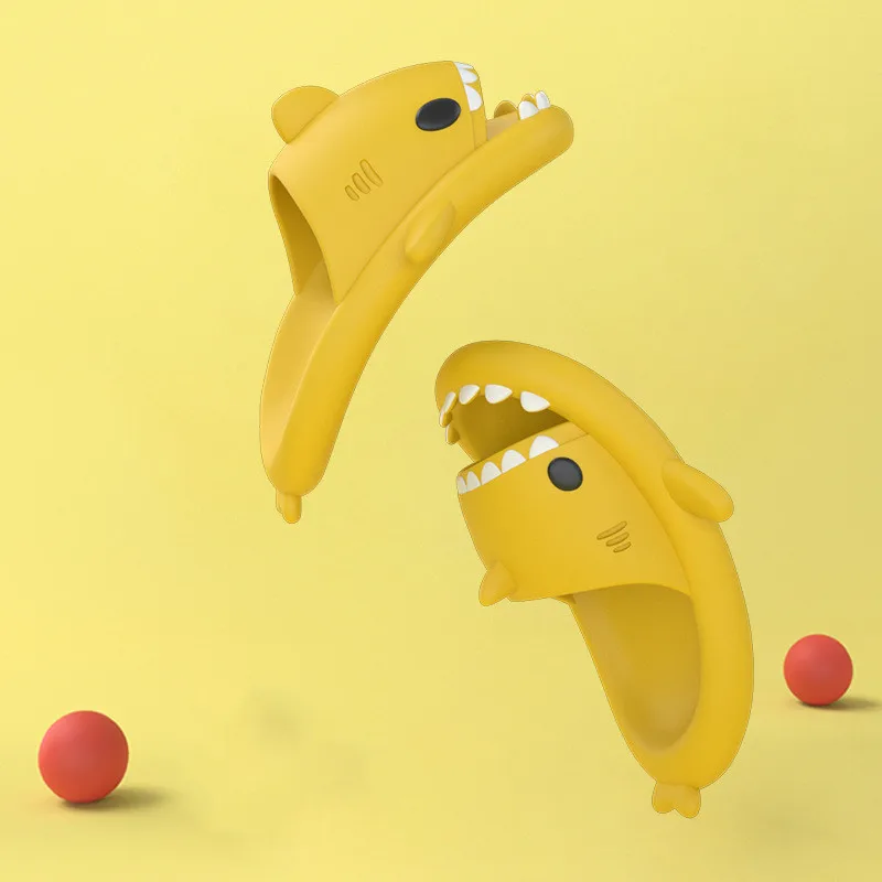 New Summer Slippers 2022 Shark Adult Couple Slippers Tide Indoor And Outdoor Home Cute Cartoon  Sandals Zapatillas Mujer
