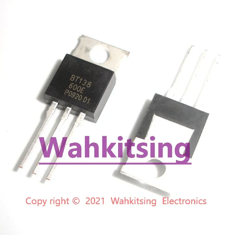 100 PCS BT138-600E TO-220 BT138-600 600V 12A Triacs | Электронные компоненты и принадлежности
