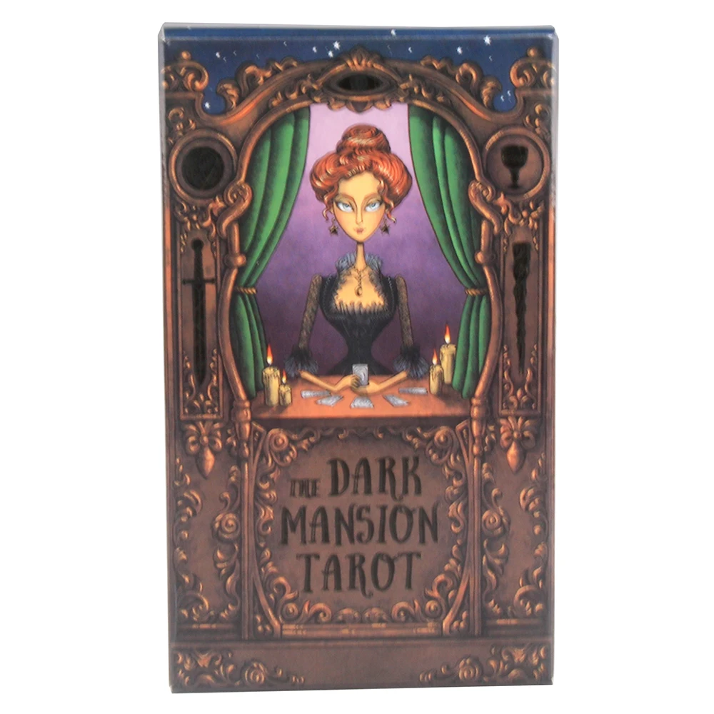 

Hot Sale 78 Cards The Dark Tarot Oracle Card Game English Version Friends Party Board Game Divination Fate Tarot Cards