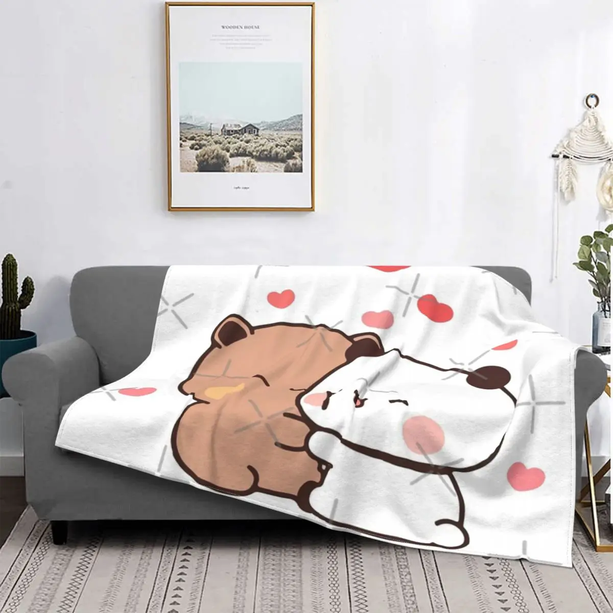 

Плед «персик и Гома» с медведем мочи 2, покрывало на кровать, пледы, покрывала для детей, пушистые зимние покрывала для кровати