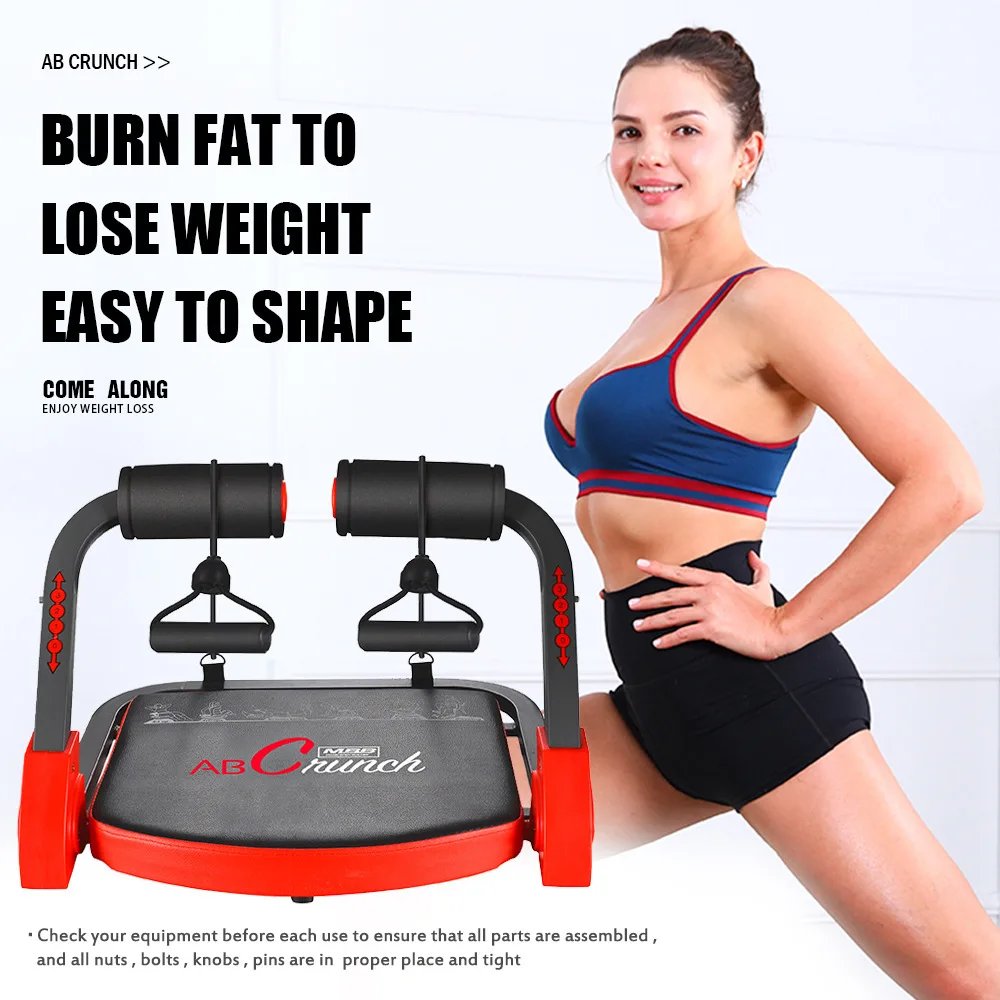 

Ab Crunch Machine,Exercise Equipment for Home Gym Equipment for Strength Training with Resistance Bands AbTotal Body Workout