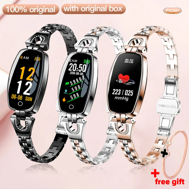 

H8 Smart Watch Sport Heart Rate Monitor IP67Waterproof Fitness Bracelet Girl Women Sport Watche Smartwatch metal for Android ios