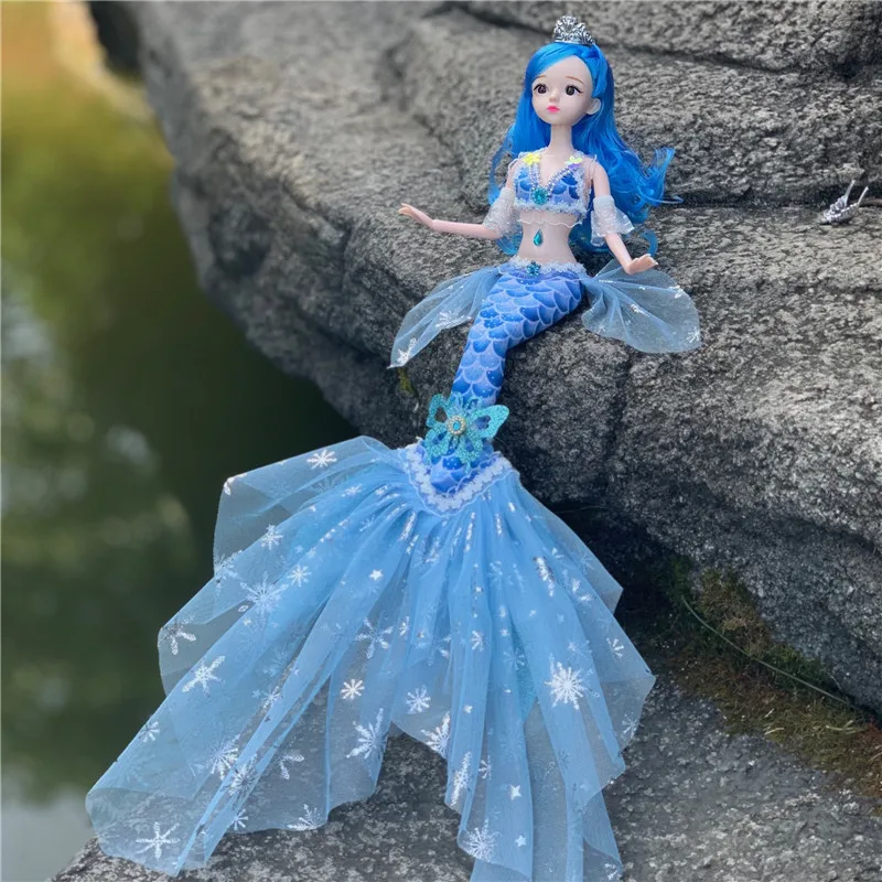 Новая мода 30 см Bjd кукла 13 шарнир подвижная 1/6 Свадьба Русалка Кукла 3D глаз одежда