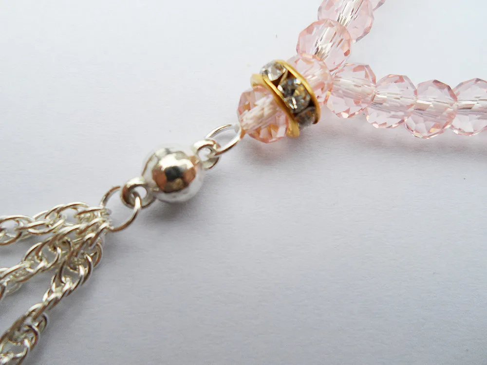 Tiki Official-website по 2 грн Браслет с розовыми кристаллами Женские религиозные