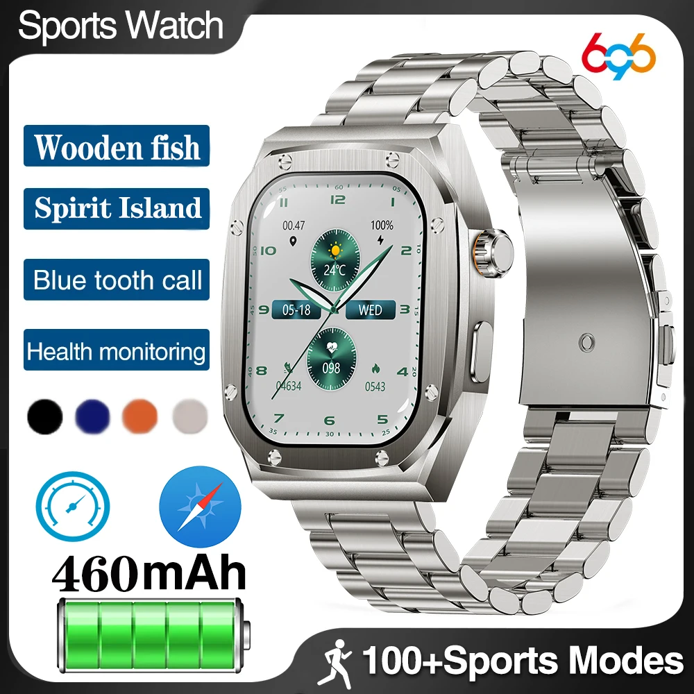 

Смарт-часы мужские, Bluetooth, монитор кровяного давления и сна