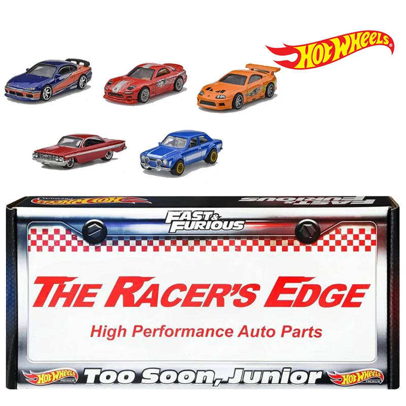

Hot Wheels HFX59 Fast & Furious Bundle The Racer Edge High Performance Auto Parts Gift Package 1:64 Metal Diecast Car Toy HFX59