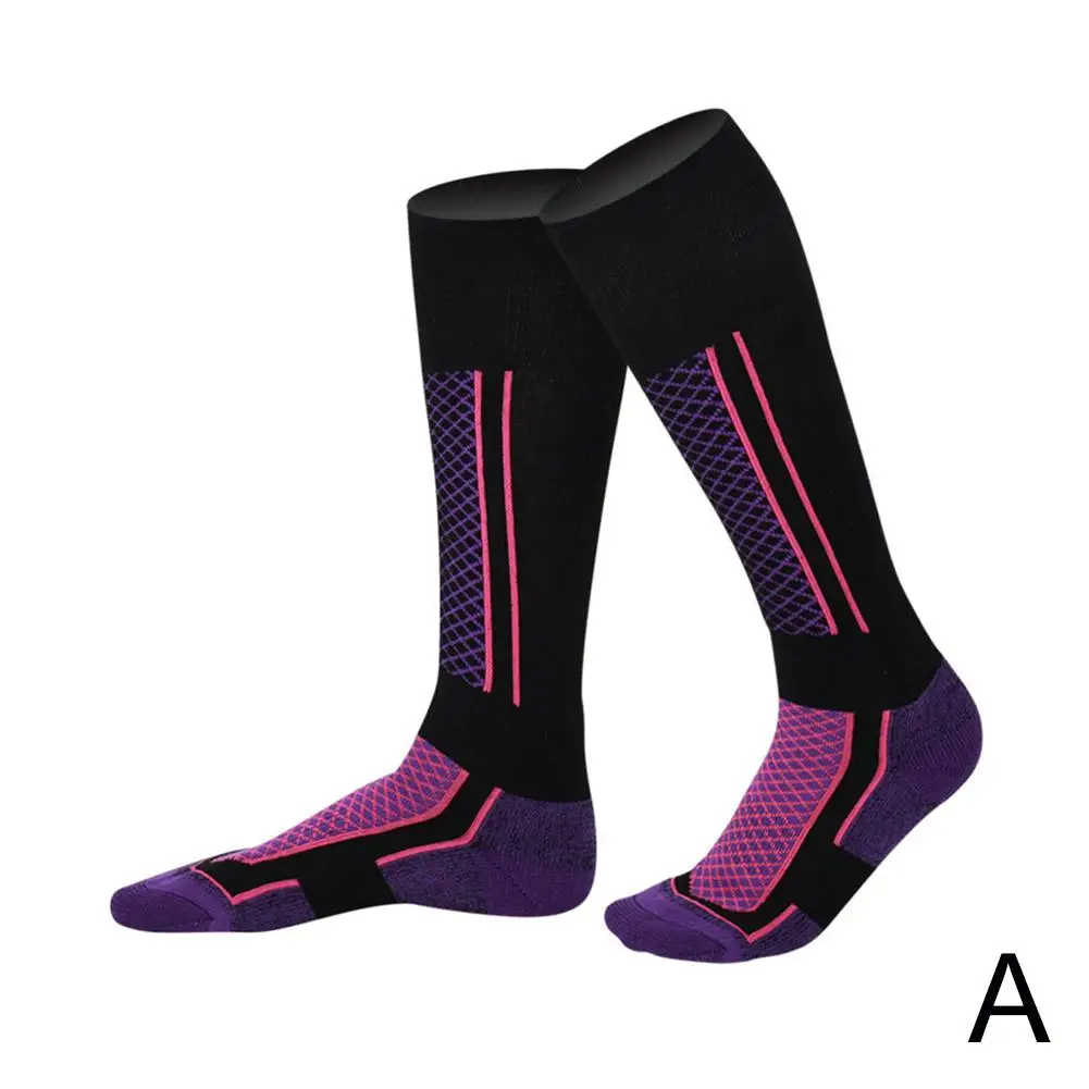 1 пара зимних теплых утепленных лыжных чулок походные носки для женщин мужчин и