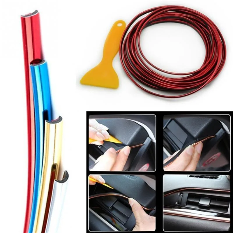 

Car Styling Wheel Rims Protector Decor Strip Rubber Moulding Trim Car Vehicle Color Tire Guard Line Auto Accessories 2022