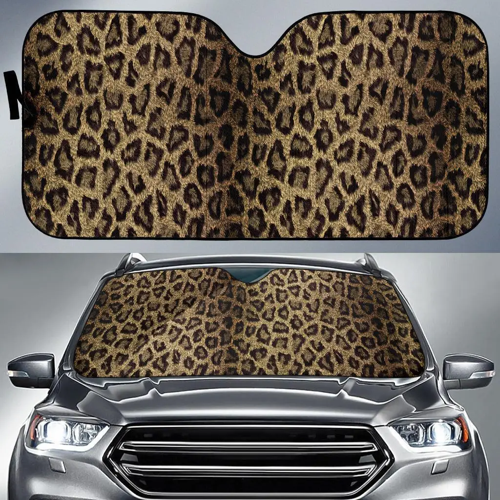 

Cheetah Leopard Pattern Print Auto Sun Shade Car Windshield Window Cover Sunshade