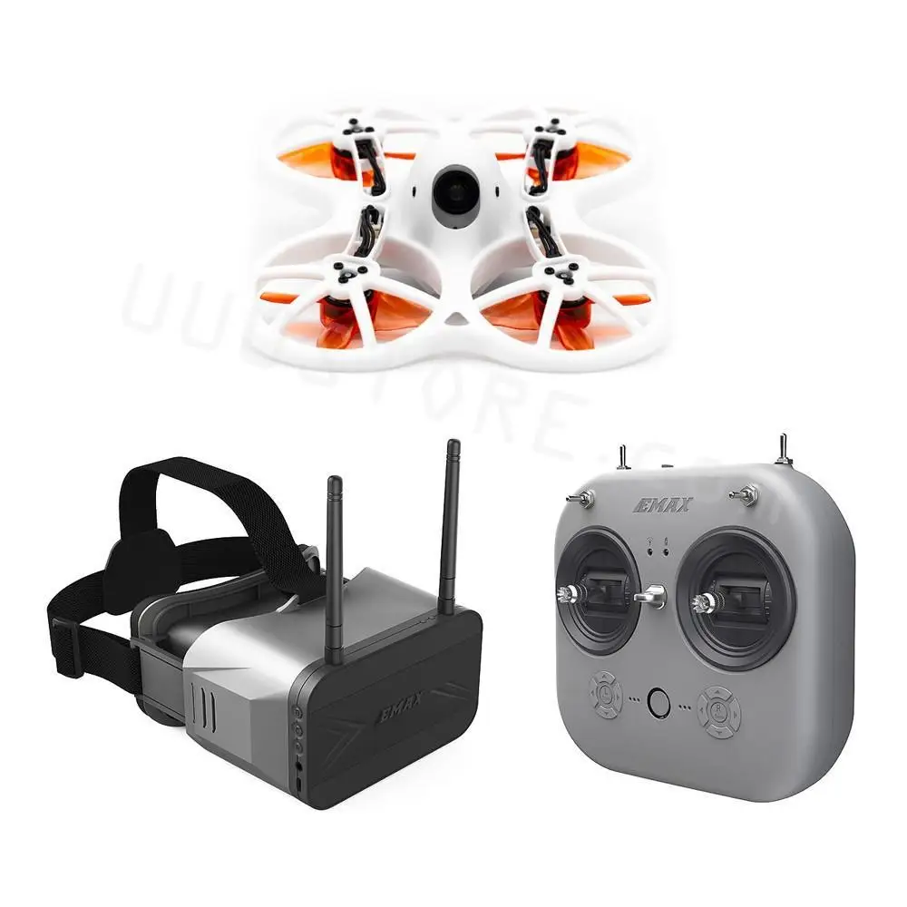 Emax EZ Pilot Pro Beginner FPV Drone 80mm 3 inch Indoor FPV Racing Quadcopter RTF with E8 Transmitter Transporter 2 Goggles