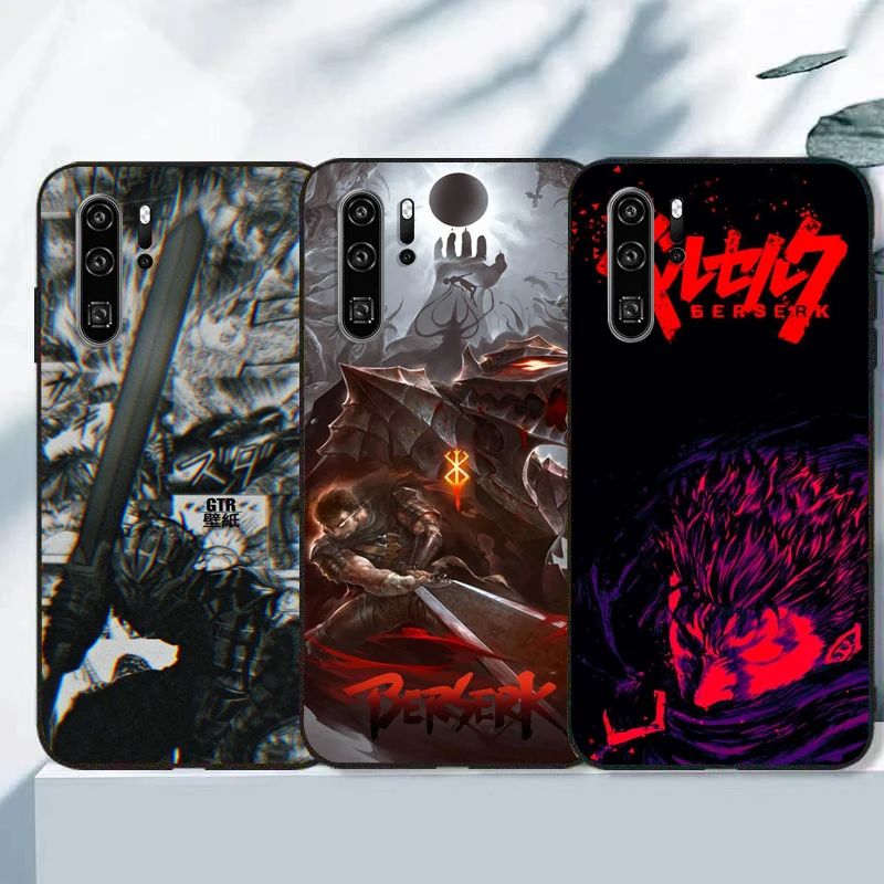 

Berserk Japanese Anime Phone Cases For Huawei Honor P30 P40 Pro P30 Pro Honor 8X V9 10i 10X Lite 9A 9 10 Lite Back Cover Funda
