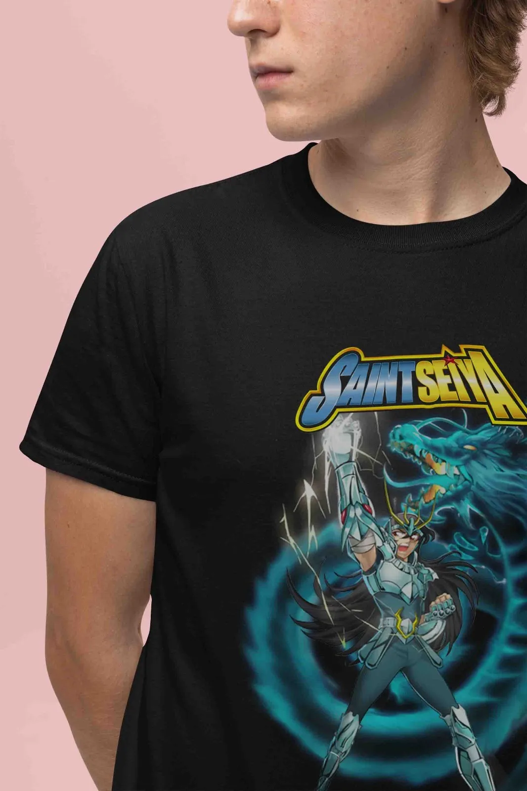 Фото Футболка Saint Seiya, футболка Ширю, футболка Хёга, топ Шун, футболка с аниме-графикой Икку №2