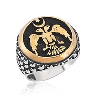 tevuli 925 sterling silver double headed eagle men s ring