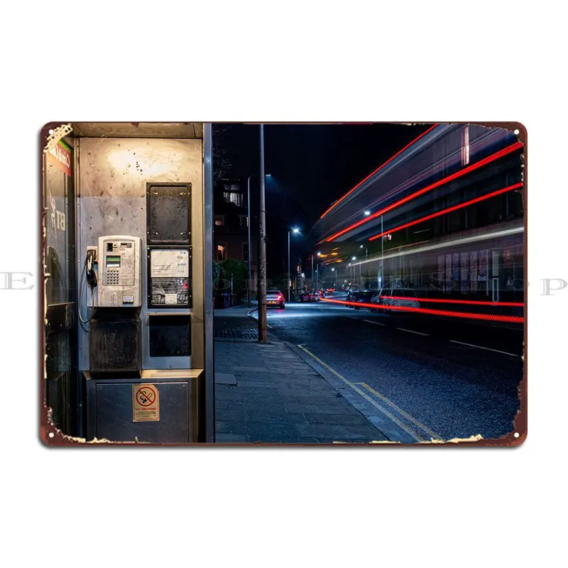 

Телефонная коробка металлический налет кинотеатр паб Печатный дизайн оловянный знак плакат