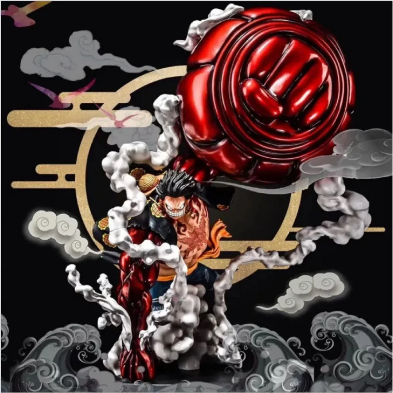

Аниме One Piece D Luffy 4th Gear ручной работы большой Ape King Shape настольное украшение Аниме Коллекция подарок на день рождения для детей