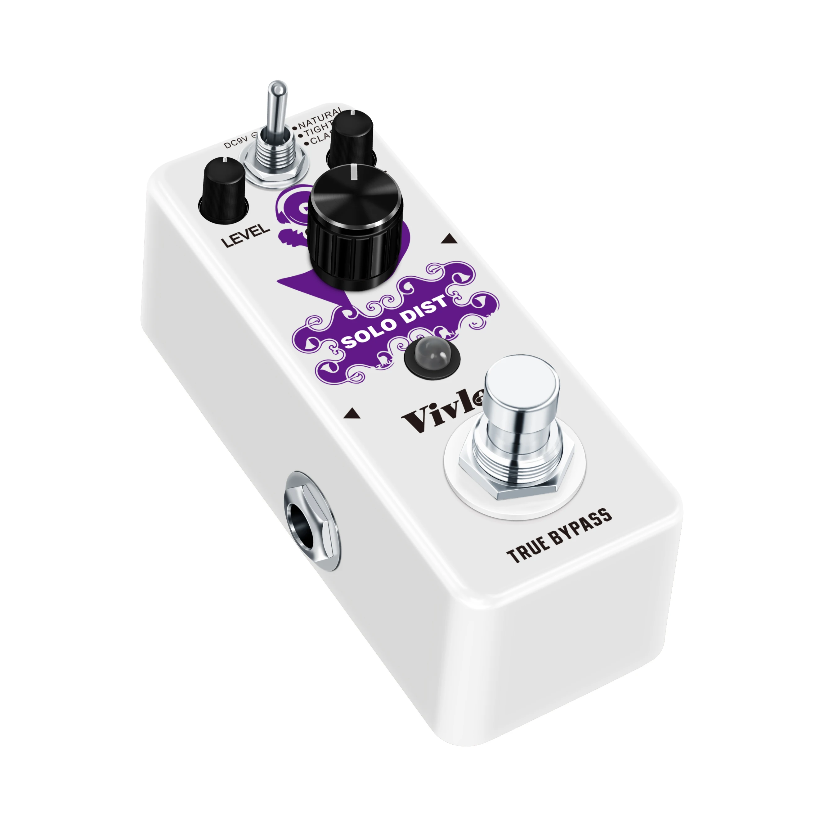Vivlex LEF-301B Guitar Distortion Pedal Solo Dist Effect Pedals For Guitarist High Gain Distortions Pedals Natural Tight Classic