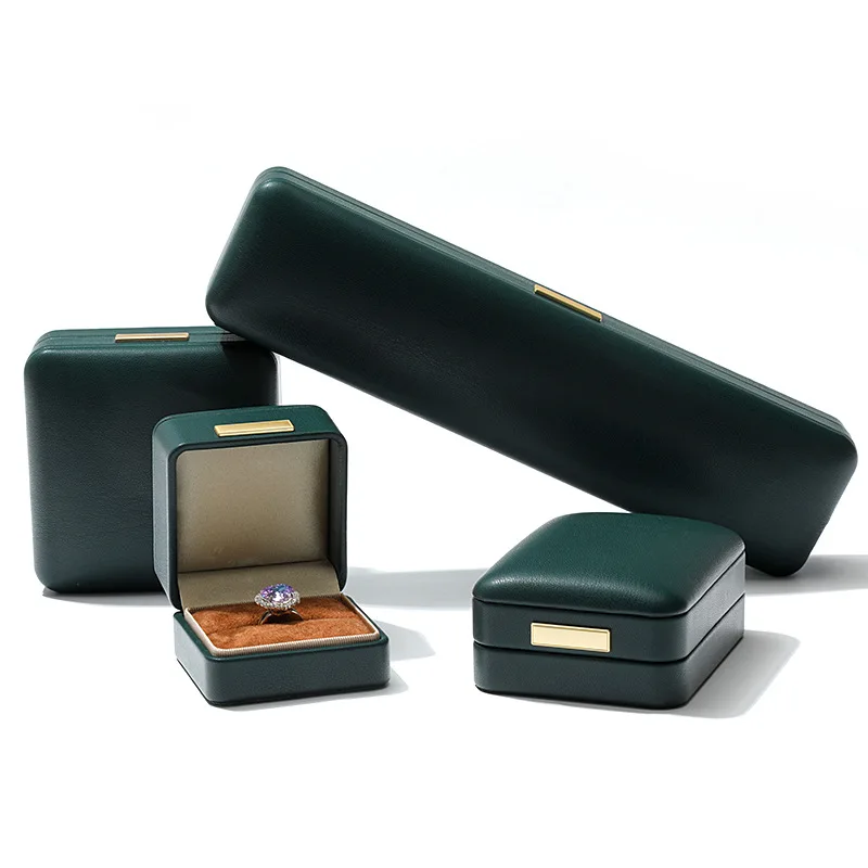 

Роскошная подарочная коробка для ювелирных изделий, высококачественные шкатулки для ювелирных изделий из искусственной кожи для колец, серег, ожерелья, кулона, браслета, шкатулка для ювелирных изделий