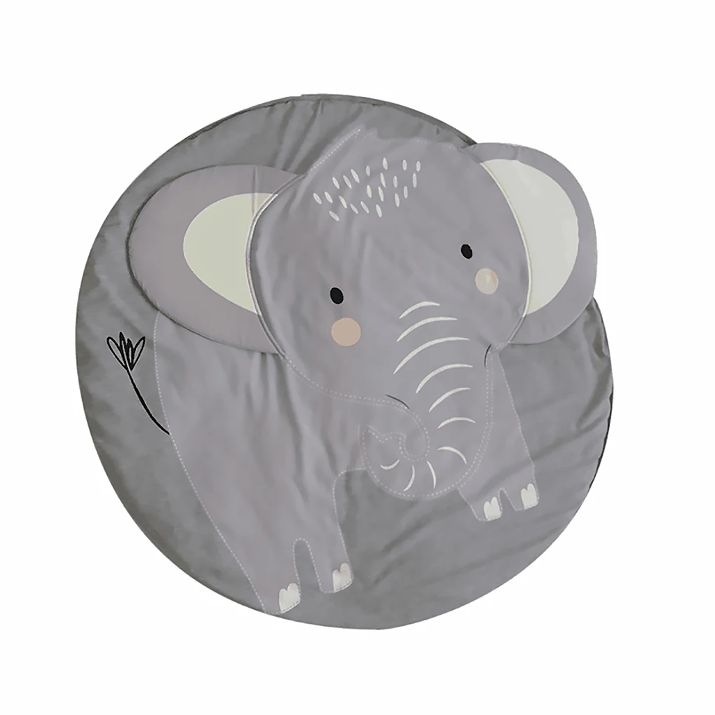 

Elephant Design Baby Play Mat Round Carpet Cotton Animal Playmat Newborn Infant Crawling blanket Kids Room Decor