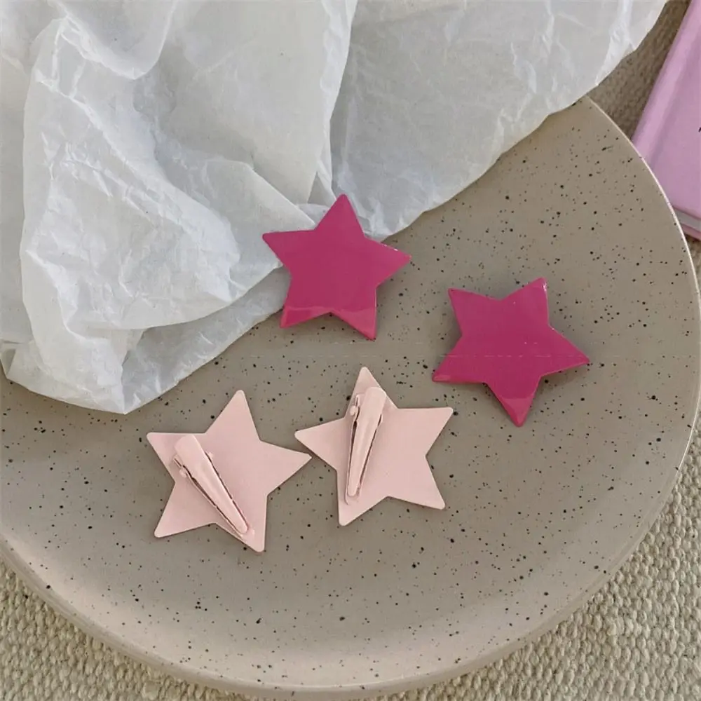 

Pentagram Hair Barrettes for Women Duckbill Clip Metal Star Hairpins Y2K Bangs Clip Spicy Girl