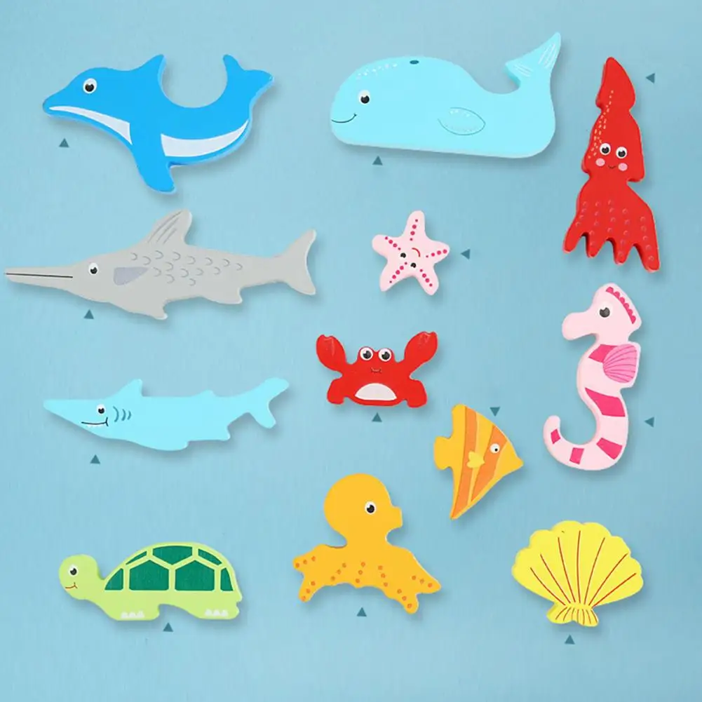

No Smell Portable Entertainment Preschool Toddler Wooden Building Blocks Jigsaw Board Puzzle Toy for Children