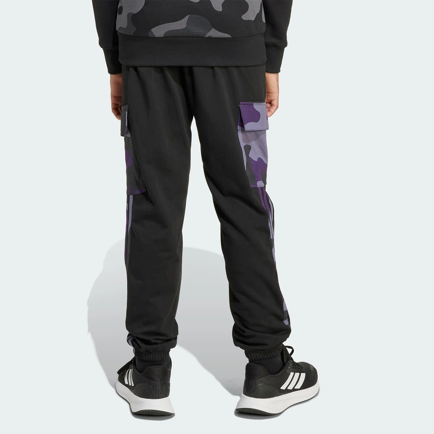 Фото Оригинальные ветрозащитные брюки Adidas J CAMO 3S CGO P для подростков JW2472 №2
