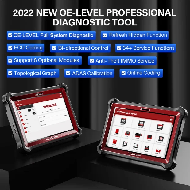 THINKCAR 2023 THINKTOOL PAD 10 OBD2 автомобильный сканер инструмент для программирования ключей
