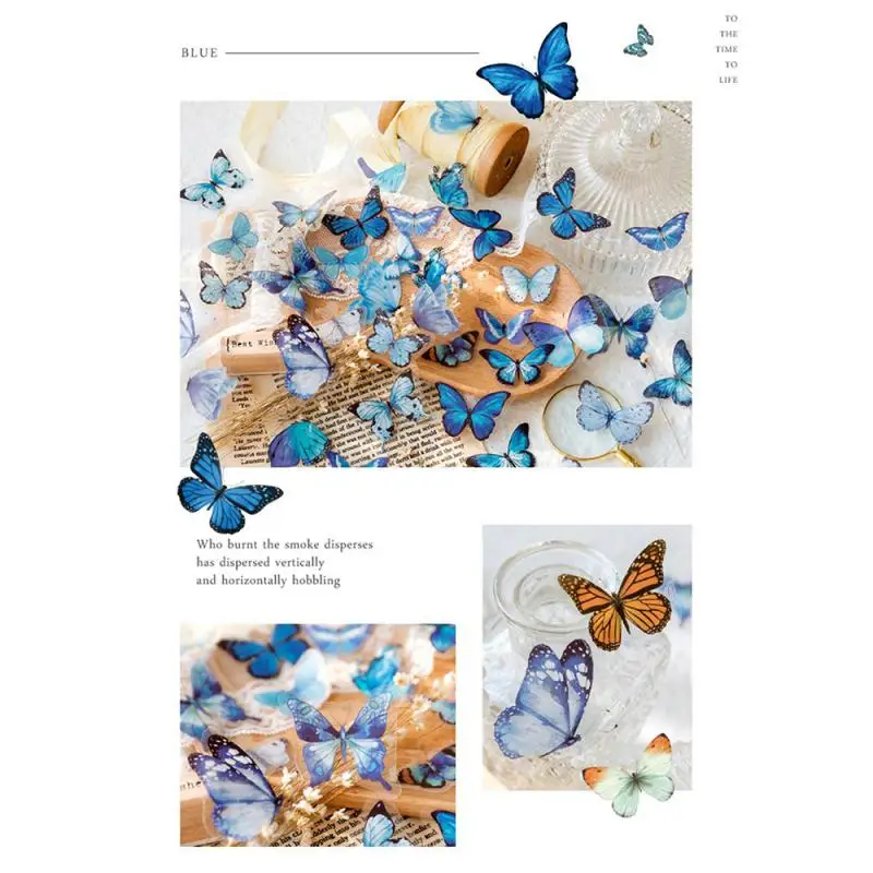 Винтажные богатые узоры блокнот Dai Fandie полупрозрачные белые синие тени