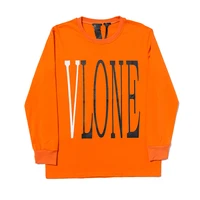 vlone mens womens couples casual fashion shorts trend high street loose hip hop100 cotton round neck pullover 8227