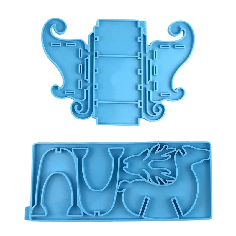 

Reindeer Santa's Sleigh Silicone Mold Storage Box Mold for Holiday Decorations