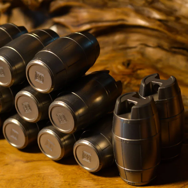 Титановый сплав деревянный корпус водонепроницаемый контейнер подвесной ключ