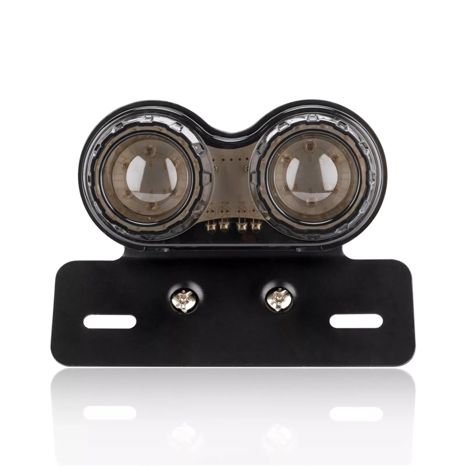 

Universal Motorbike Brake Lights Twin Dual Motorbike Taillight Rear Lamp Twin Light License Plat Led Integrated Tail Light