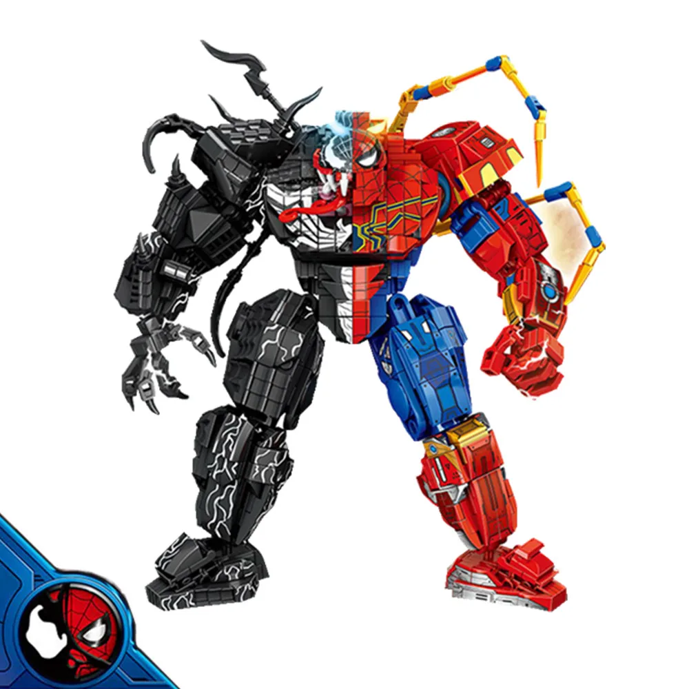 

Disney Symbiosis Venom Vs Spiderman Marvel Heroes Movie Figures Model Building Blocks Kits Brick Classic Kids Toy Gift Boys Set