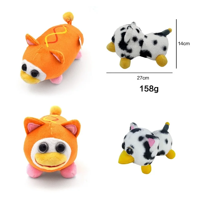 

Новинка, пепесткая плюшевая игрушка 27 см, Детская плюшевая кукла, индивидуальный заказ, новый стиль, пестрые Мягкие плюшевые игрушки-животн...